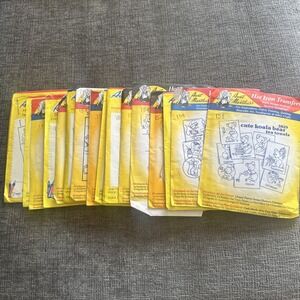 Lot Of 17 Aunt Martha's Hot Iron Transfer Pattern Embroidery Craft Vintage Towel